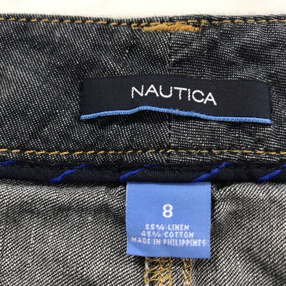 Nautica linen blend skirt size 8 - Picture 4 of 5